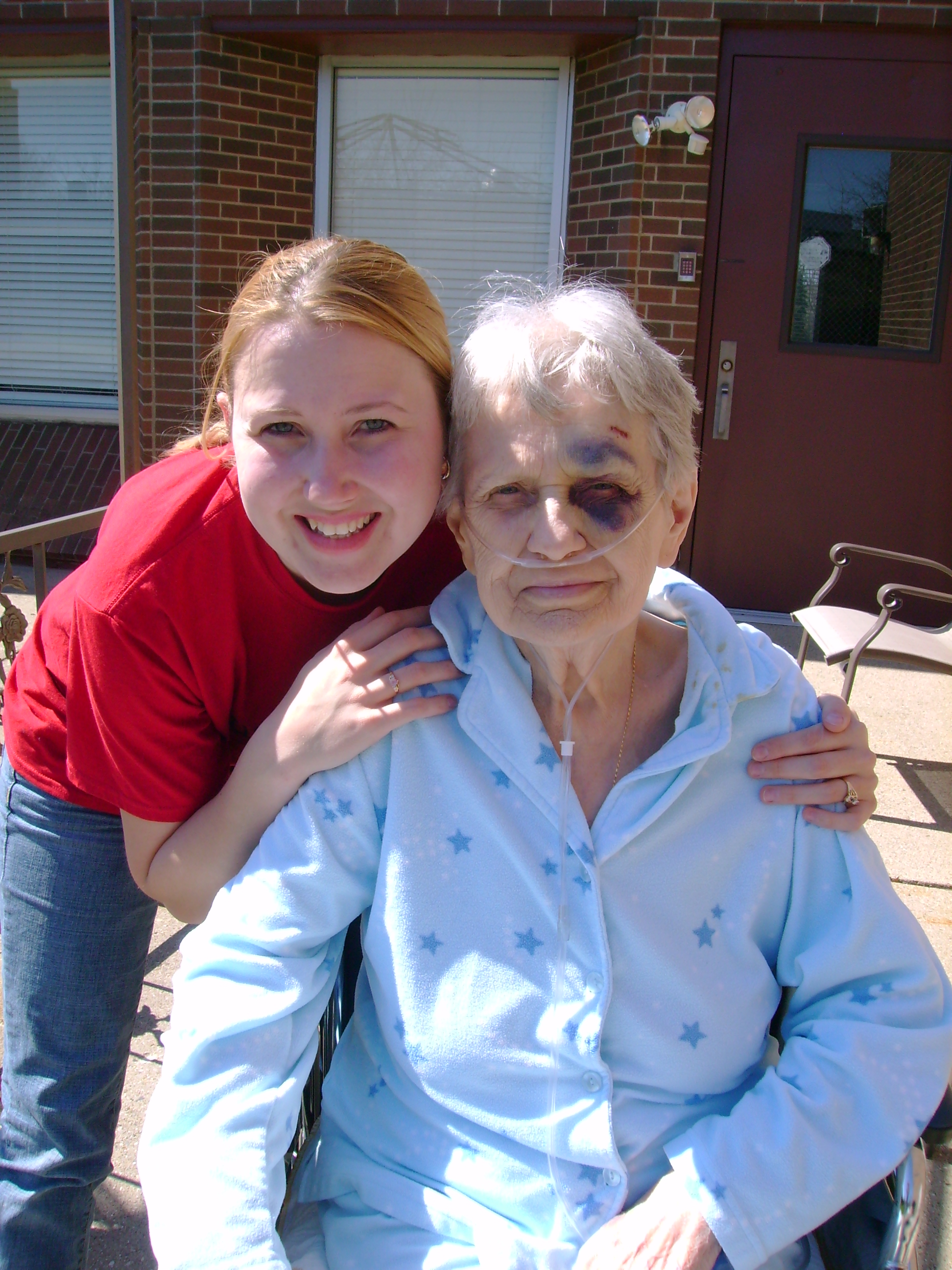 April 2007, Lisa and Grandma