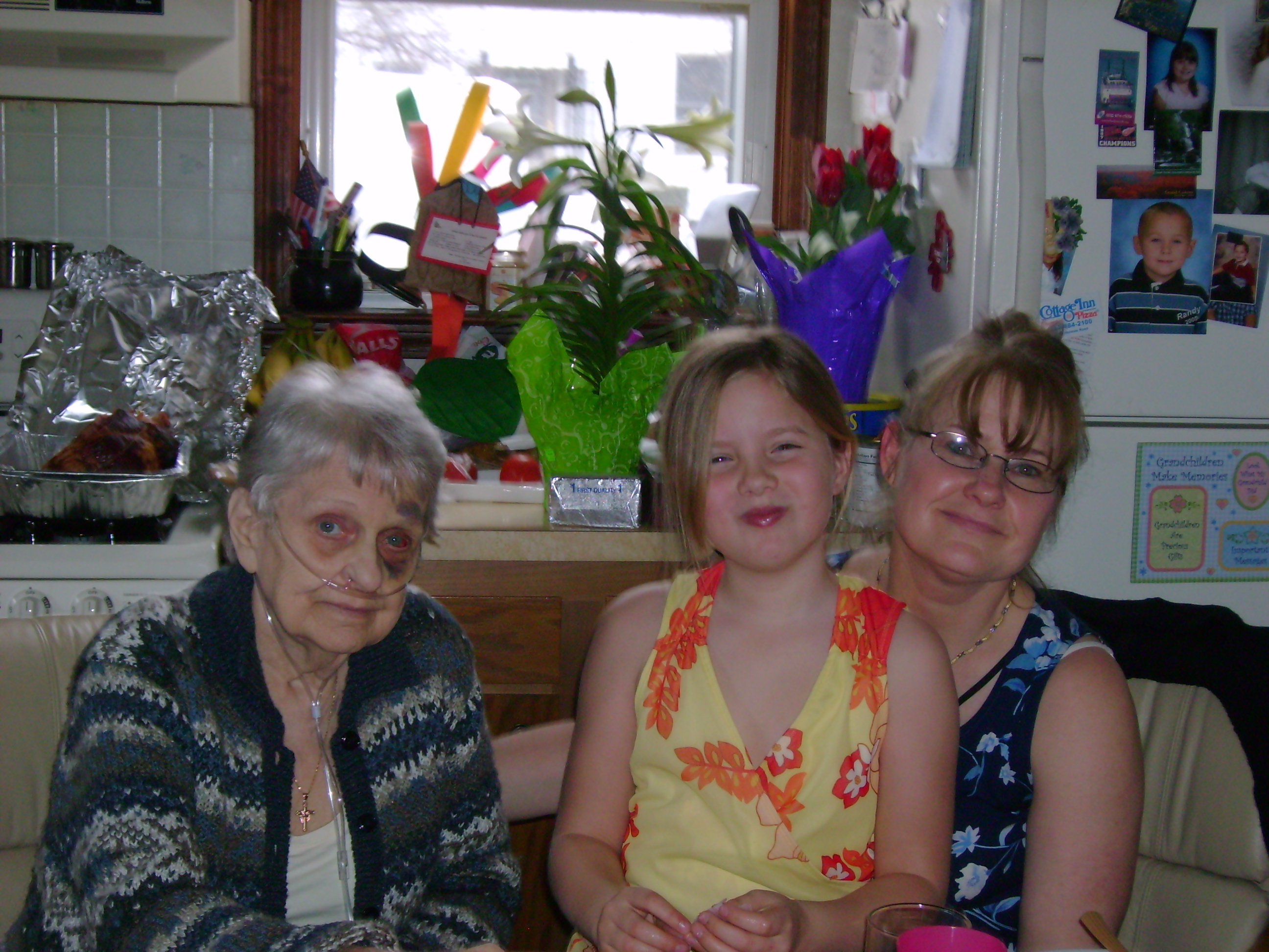 Easter 2007, Grandma, Celeste and Dawn