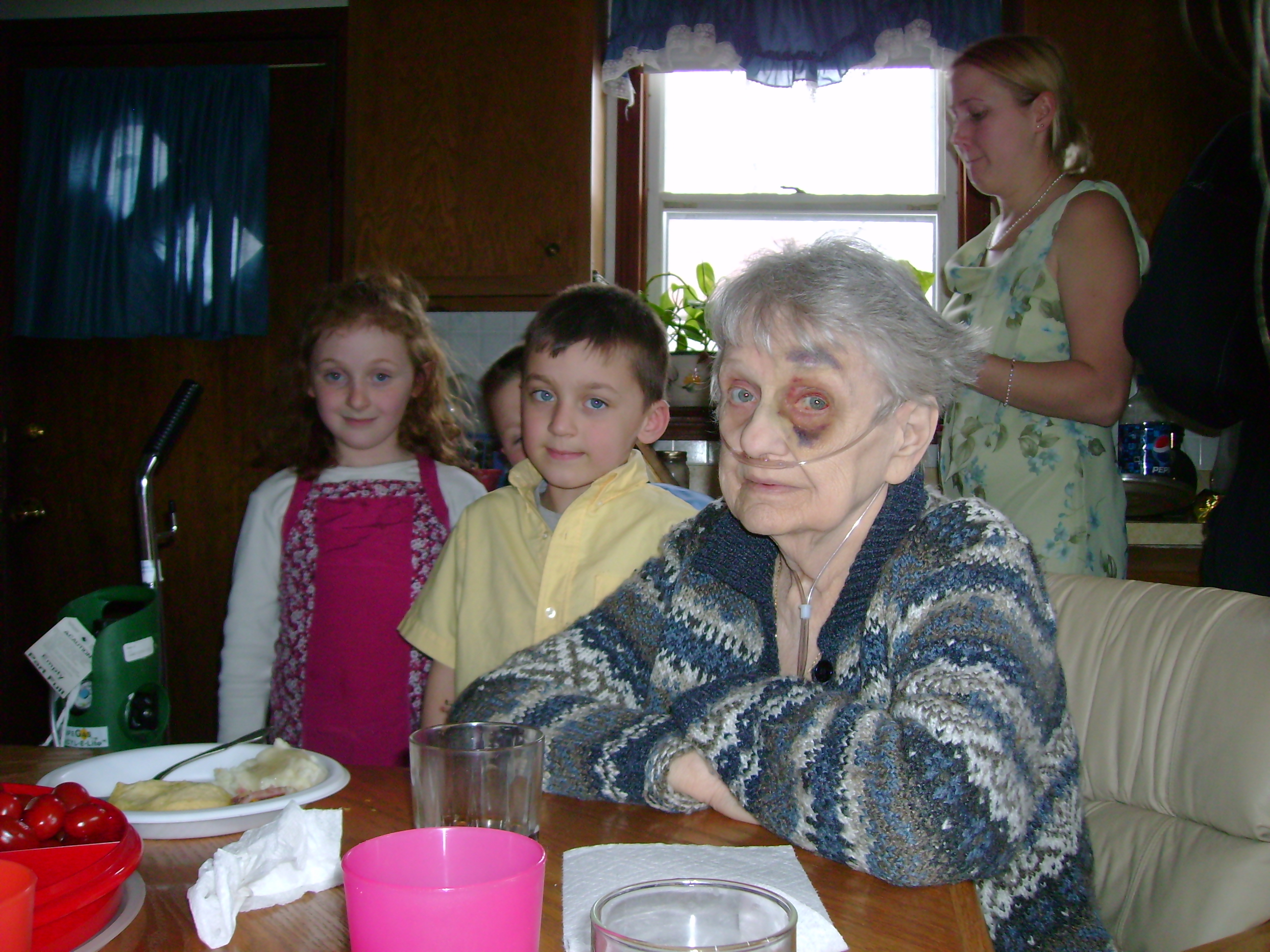 Easter 2007, Chloe, Jake and Grandma